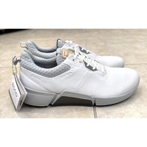 NEW Ecco Biom H4 Golf Gore Tex Shoes Men's 10-10.5 EXTRA WIDTH/Wide White/Gray